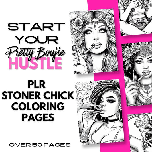 PLR Stoner Chick Coloring Pages
