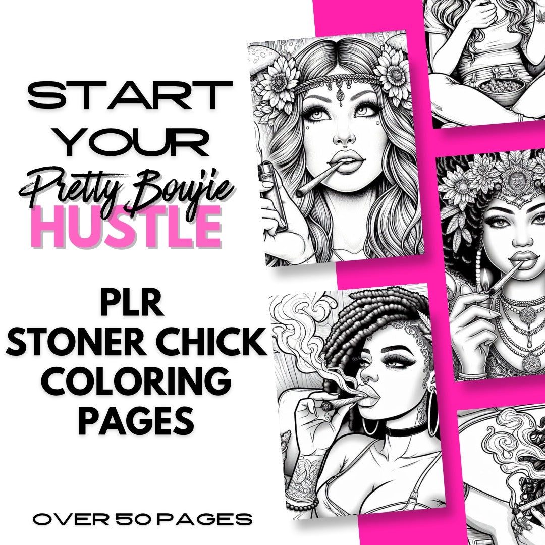 PLR Stoner Chick Coloring Pages